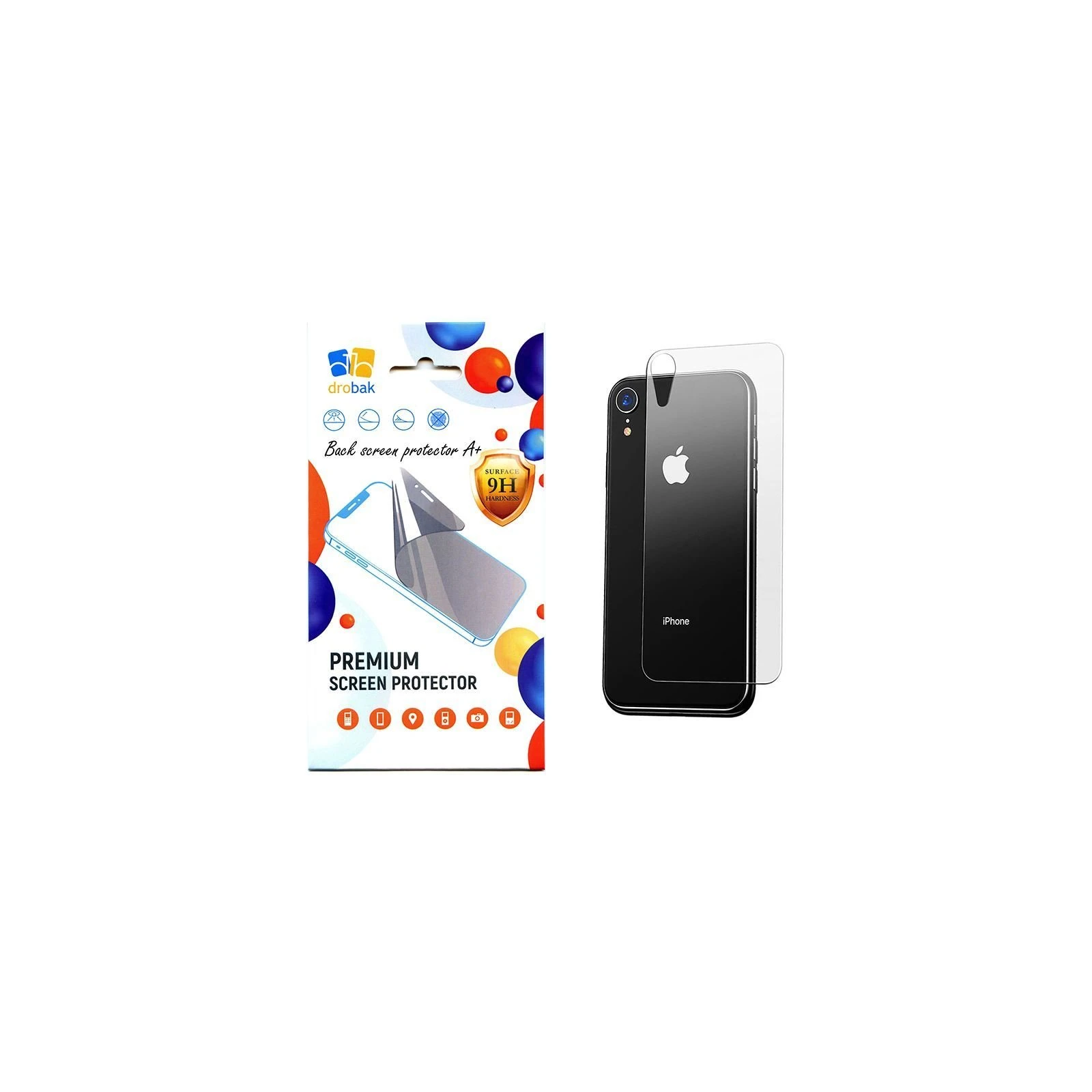 Стекло защитное Drobak back panel Apple iPhone XR (616179) (UA)
