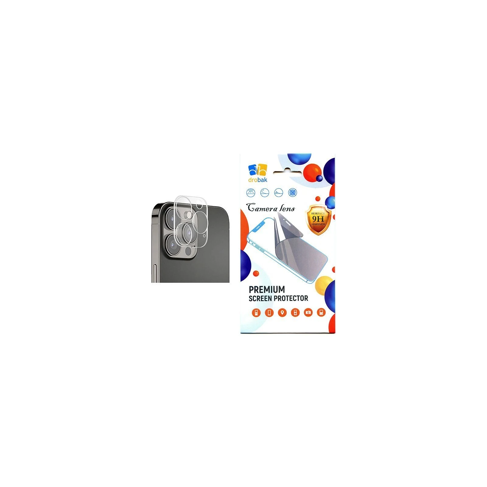 Стекло защитное Drobak for Camera 3D Apple iPhone 15 Pro (292930) (UA)