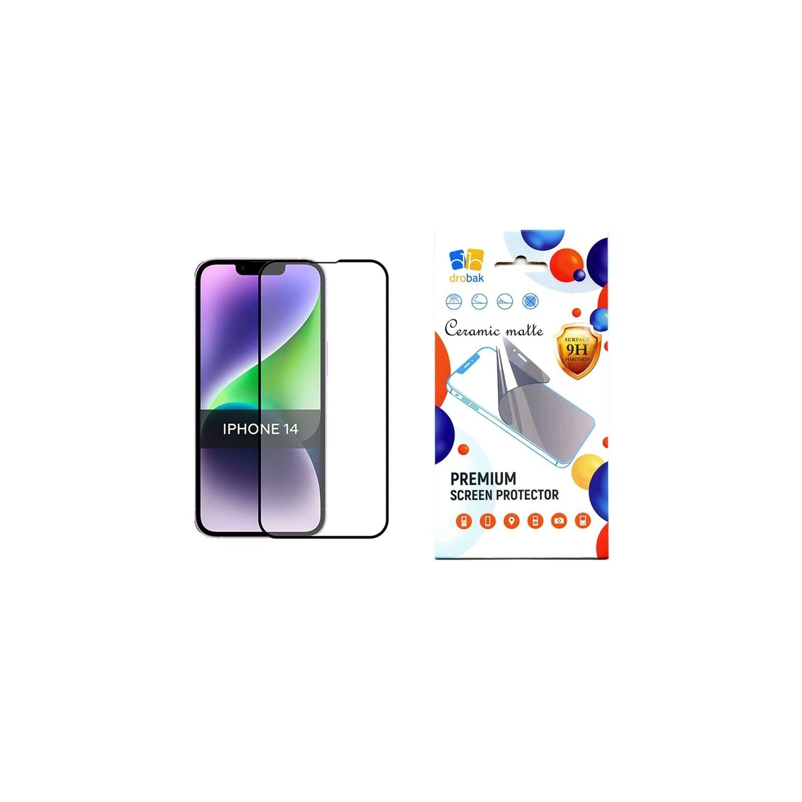 Захисне скло Drobak Matte Ceramics Apple iPhone 14 Pro Max (535327) (535327) (UA)