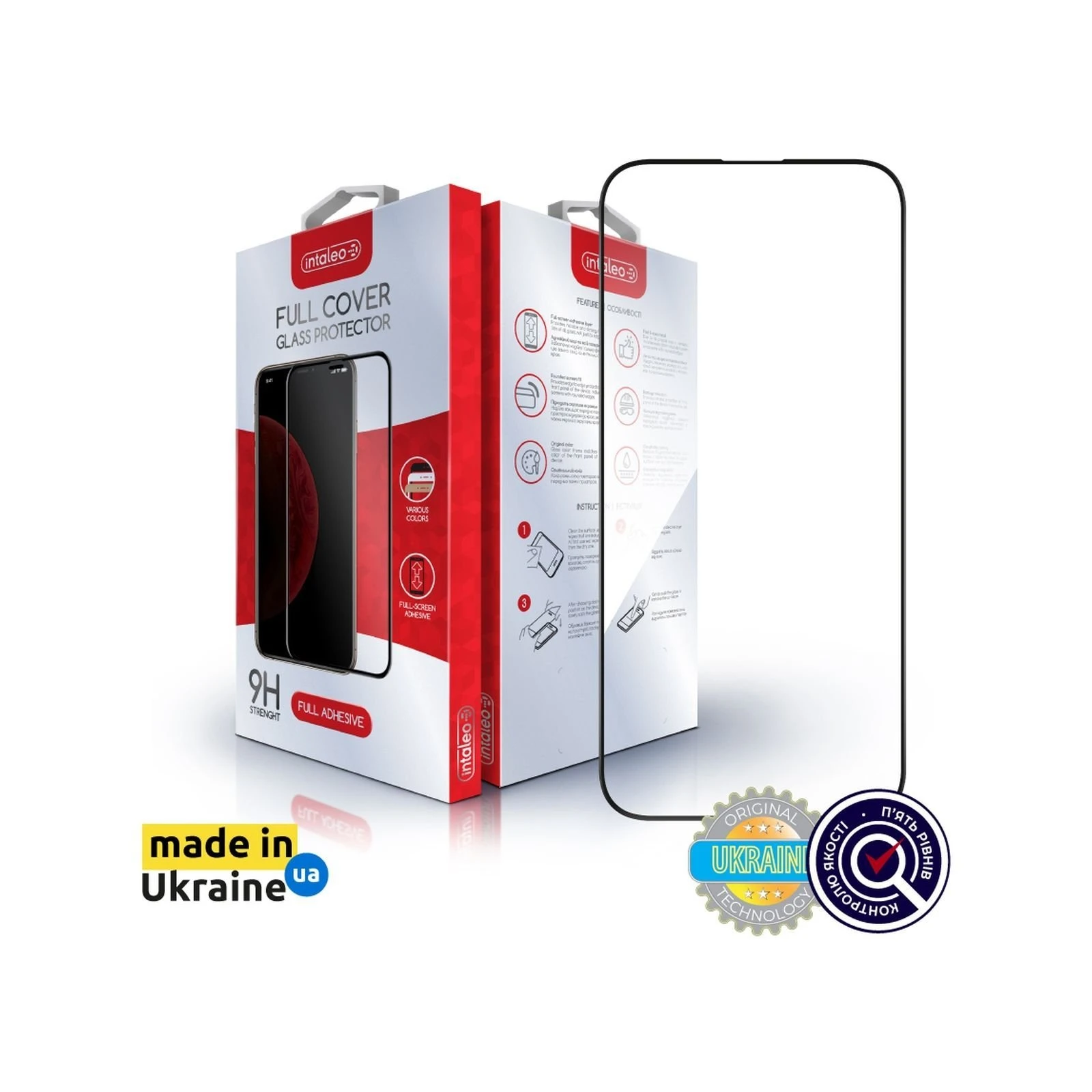 Стекло защитное Intaleo Full Glue Apple iPhone 16 Pro Max Black (1283126593819) (UA)