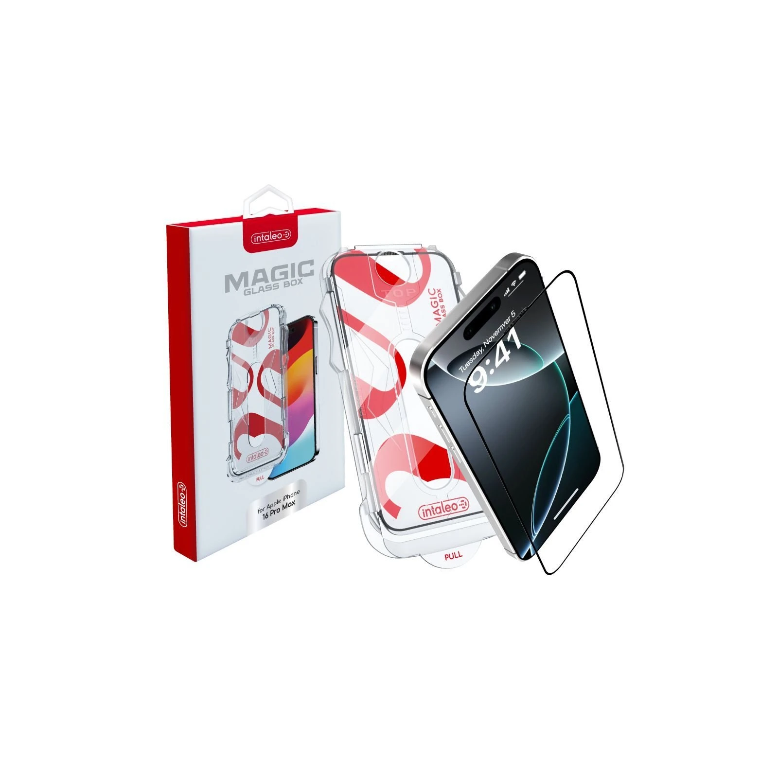 Стекло защитное Intaleo MagicBox Apple iPhone 16 PRO MAX (4820266742904) (UA)