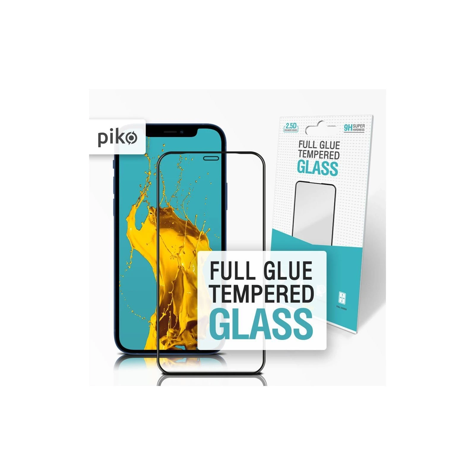 Стекло защитное Piko Full Glue Apple Iphone 12 Mini (black) (1283126506451) (UA)