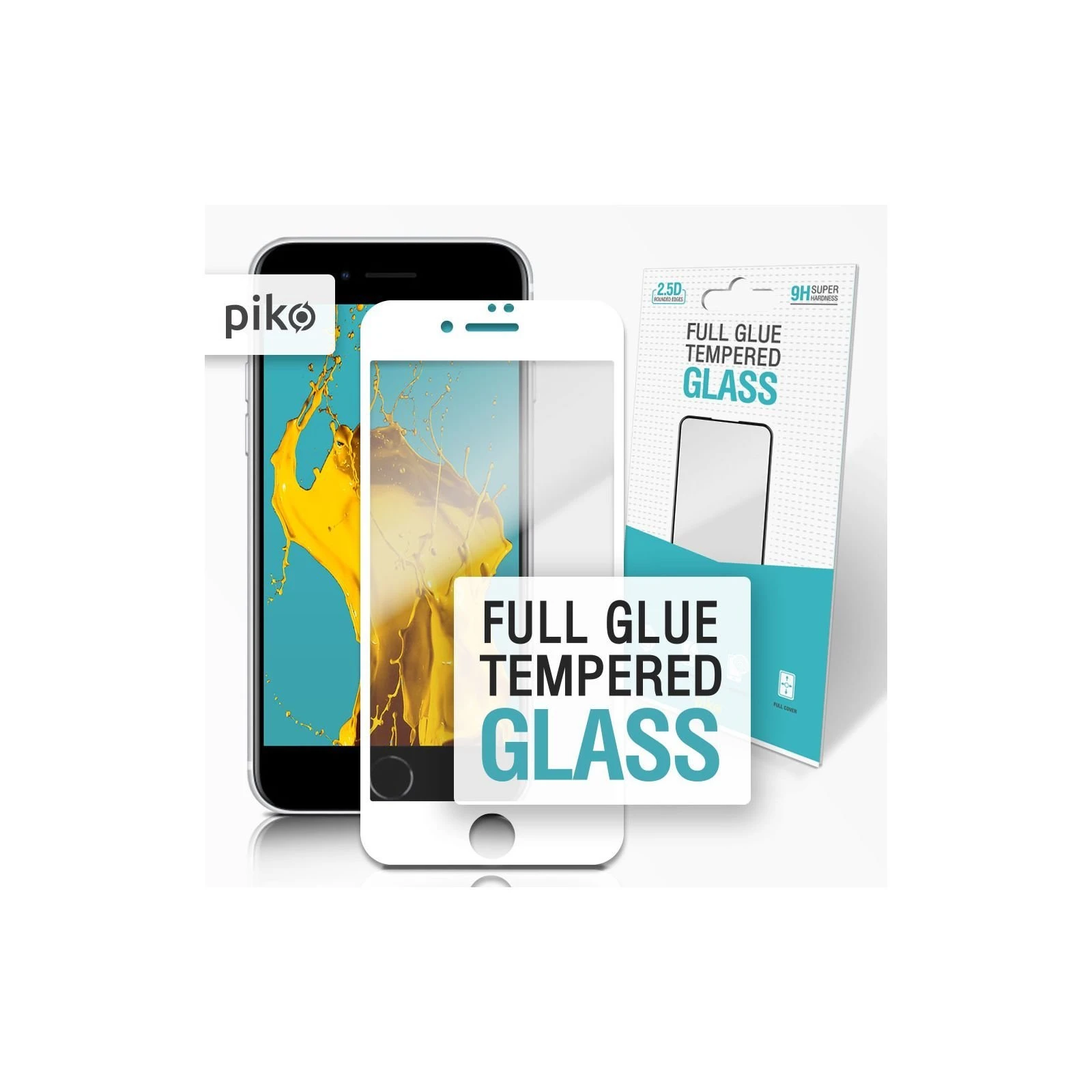 Стекло защитное Piko Full Glue Apple iPhone 7 white (1283126492969) (UA)