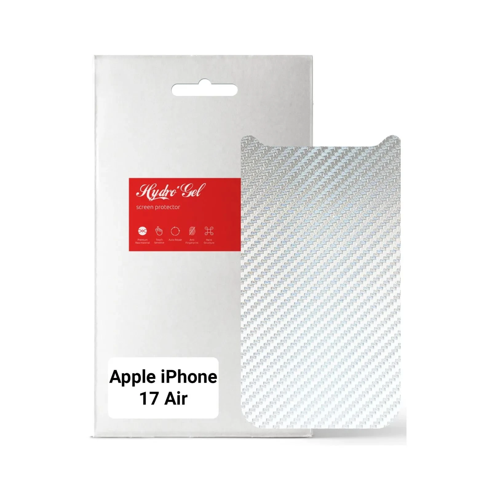 Пленка защитная Armorstandart Back panel Carbone Apple iPhone 17 Air Silver (ARM86204) (UA)