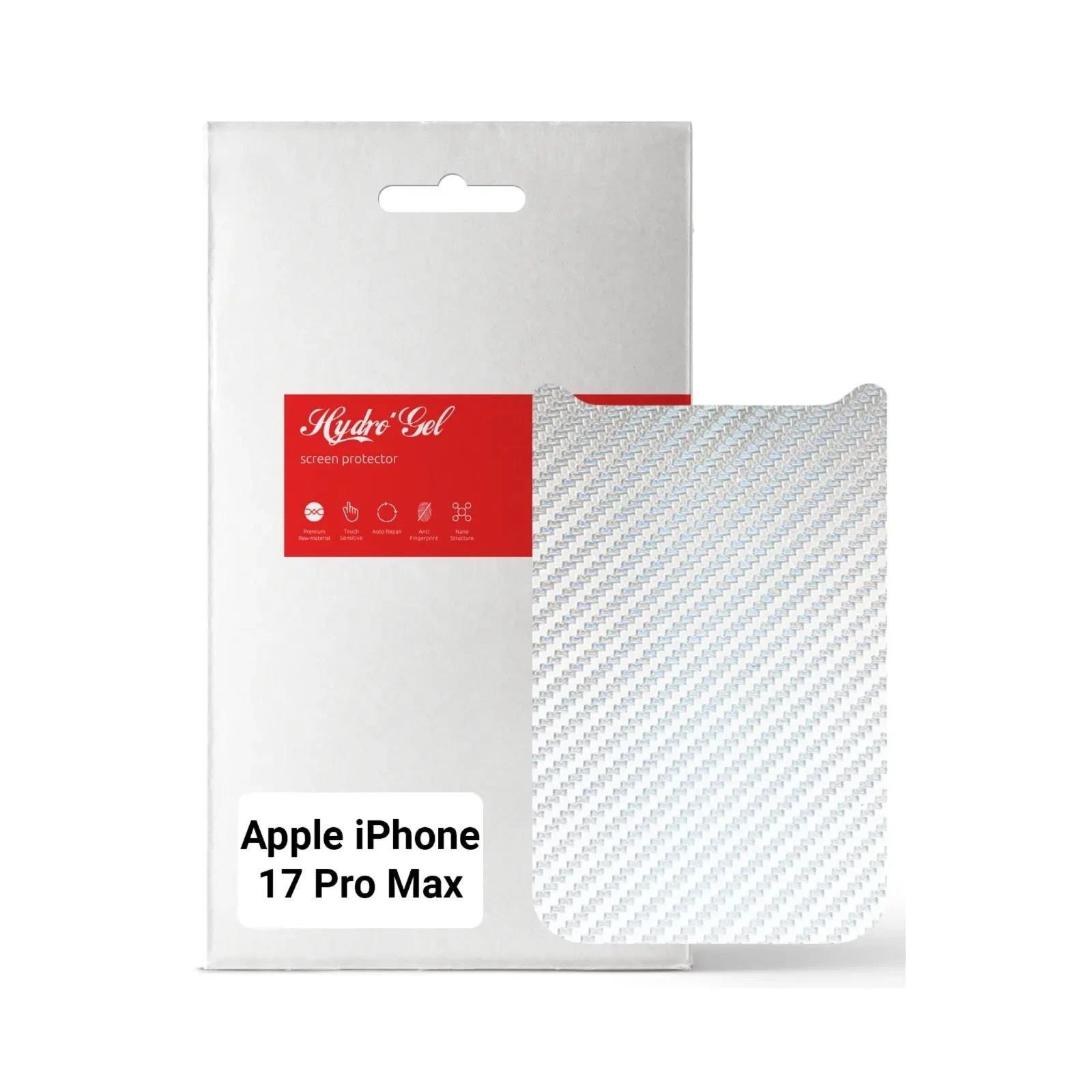 Плівка захисна Armorstandart Back panel Carbone Apple iPhone 17 Pro Max Silver (ARM86200) (UA)