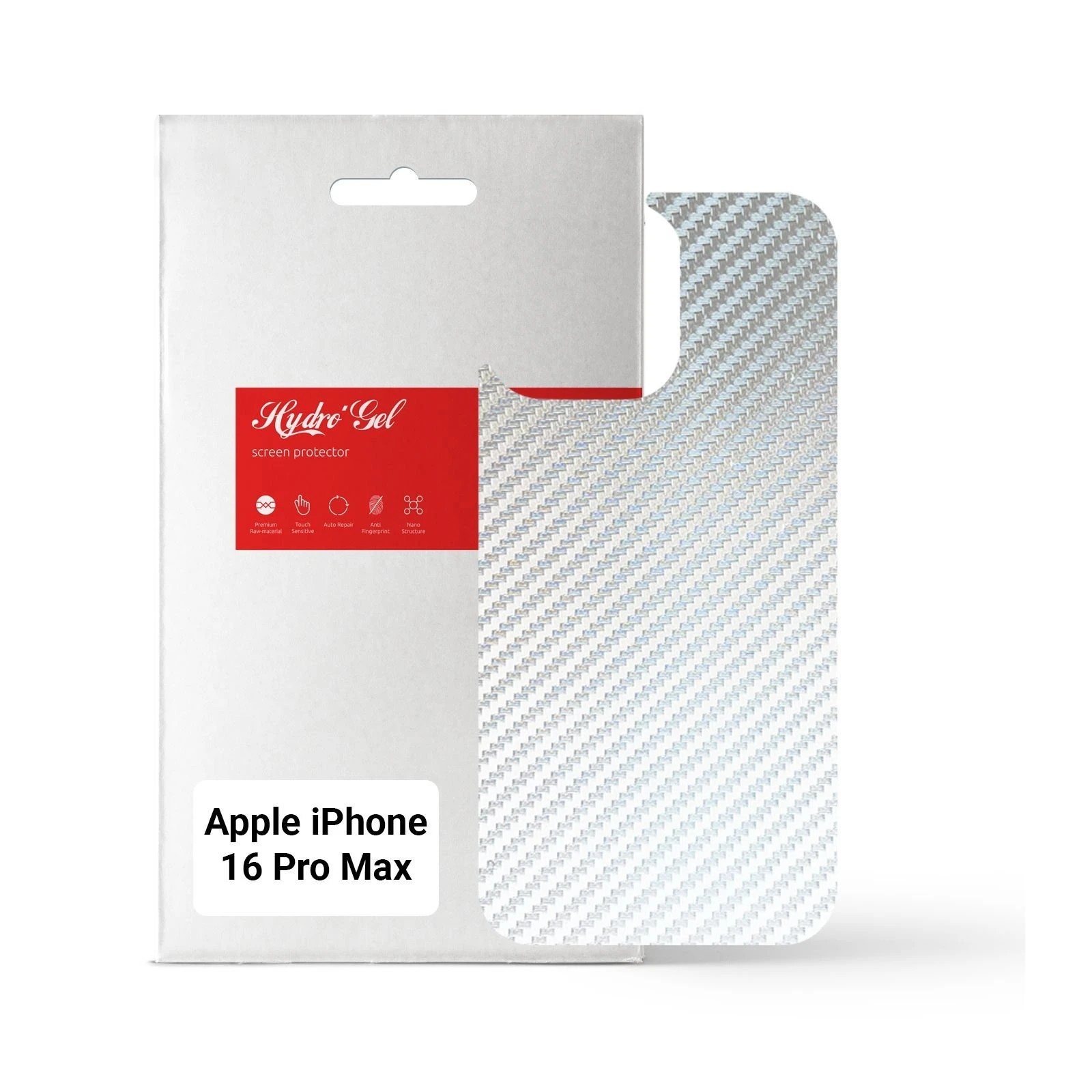 Плівка захисна Armorstandart для задньої панелі Apple iPhone 16 Pro Max Carbone Silver (ARM79614) (UA)