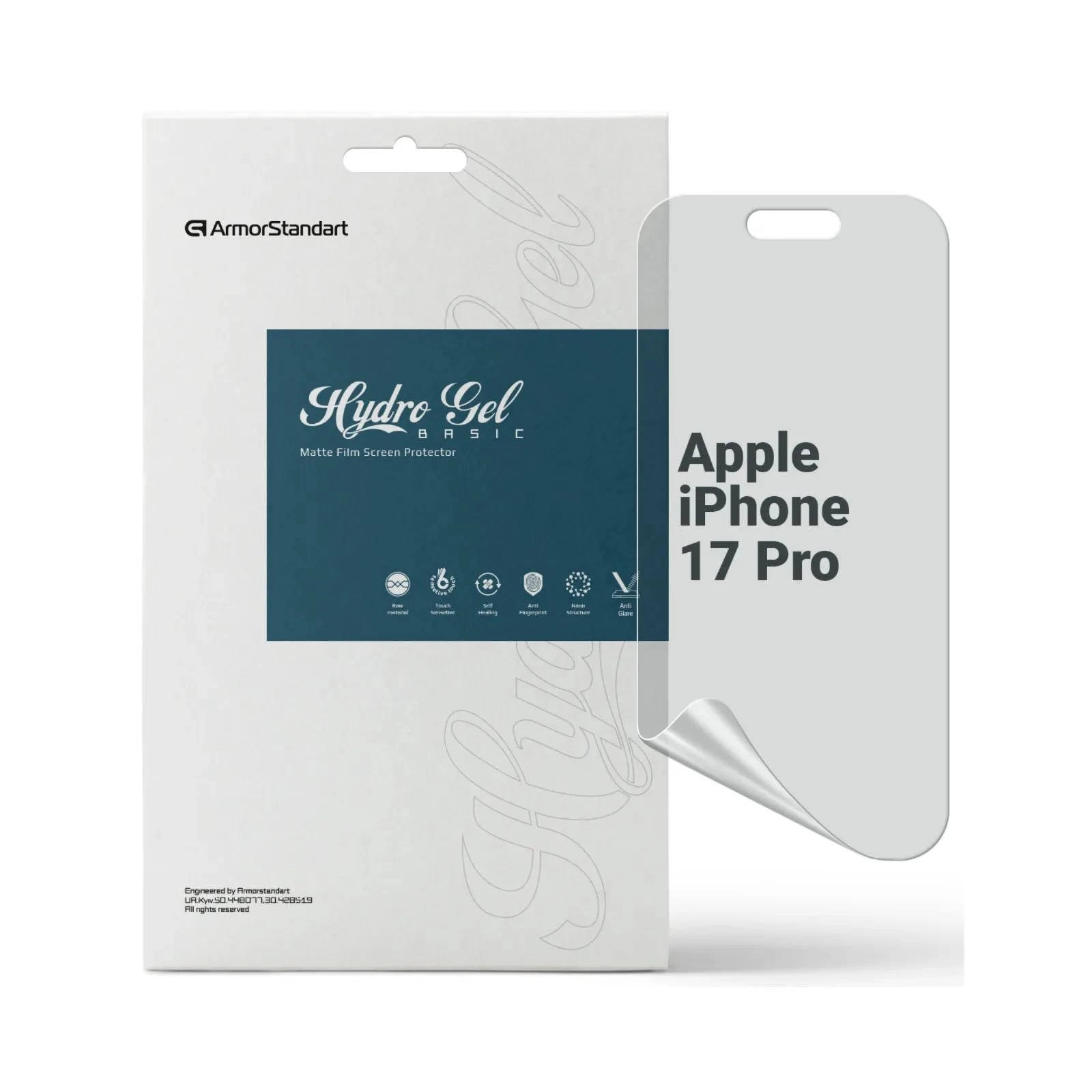 Пленка защитная Armorstandart hydrogel Matte Apple iPhone 17 Pro (ARM86172) (UA)