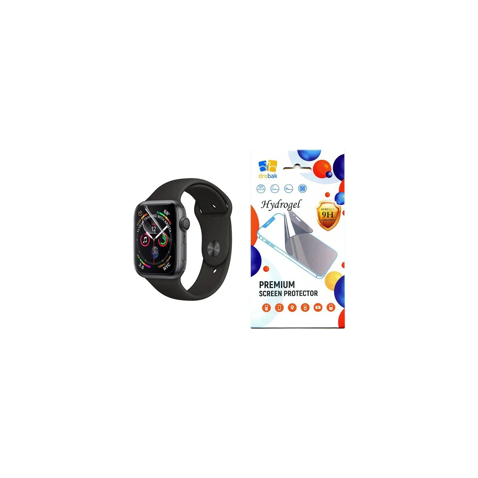 Плівка захисна Drobak Hydrogel Apple Watch Series 10 (323232) (UA)