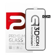 Захисне скло Armorstandart Icon 3D Apple iPhone 14 Plus Black (ARM61973) (UA)