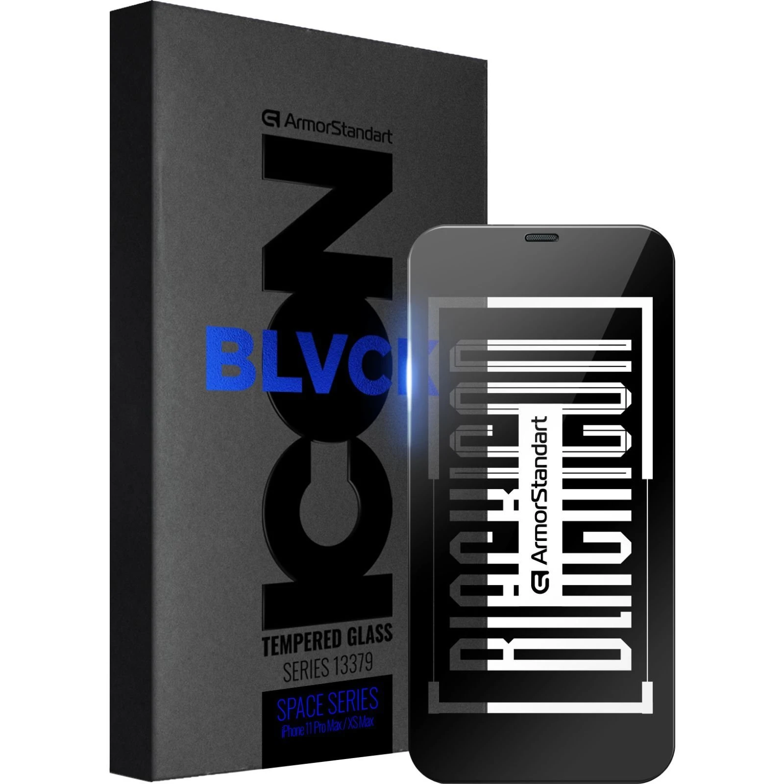Стекло защитное Armorstandart Space Black Icon Apple iPhone 11 Pro Max/XS Max (ARM59208) (UA)