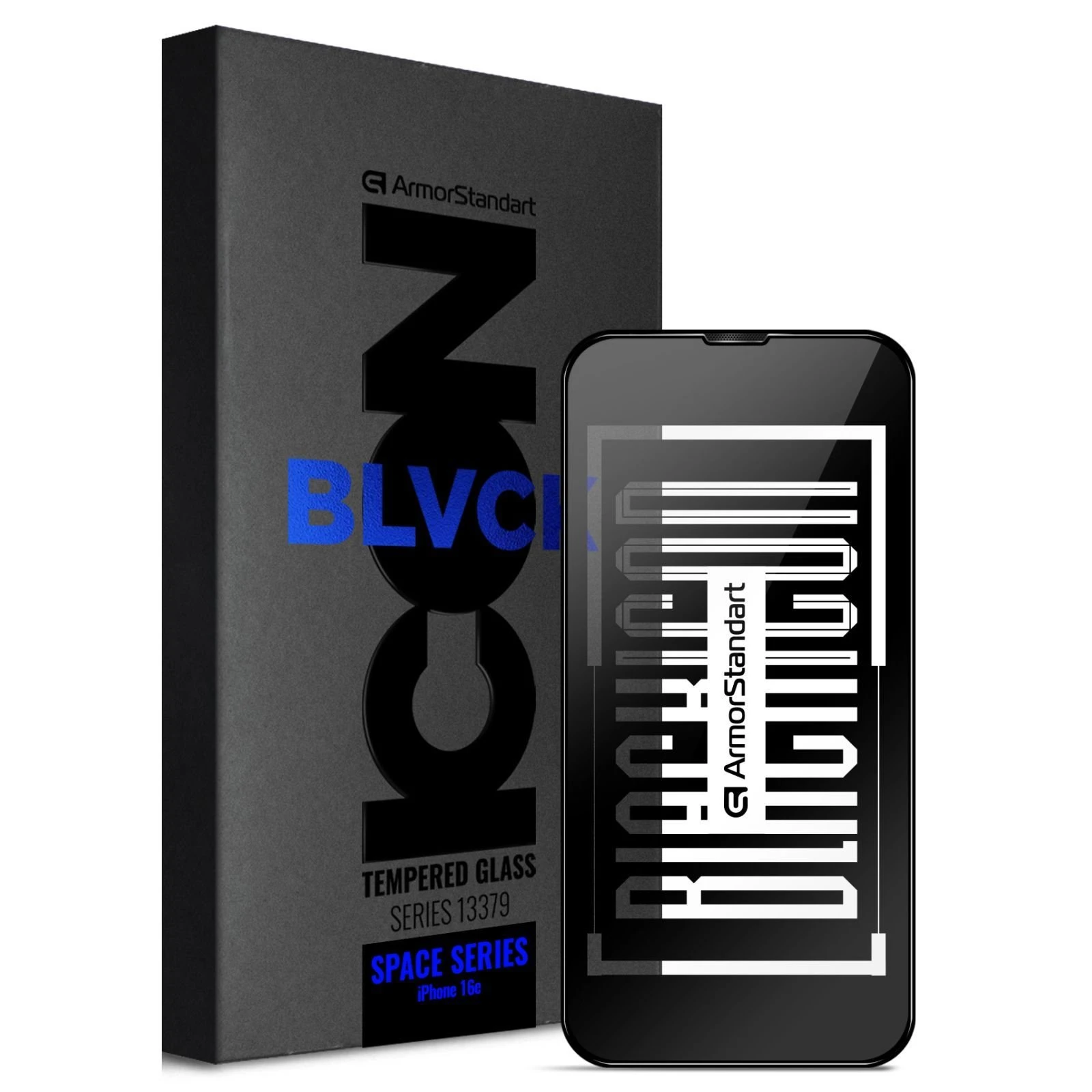 Стекло защитное Armorstandart Space Black Icon Apple iPhone 16e (ARM84133) (UA)