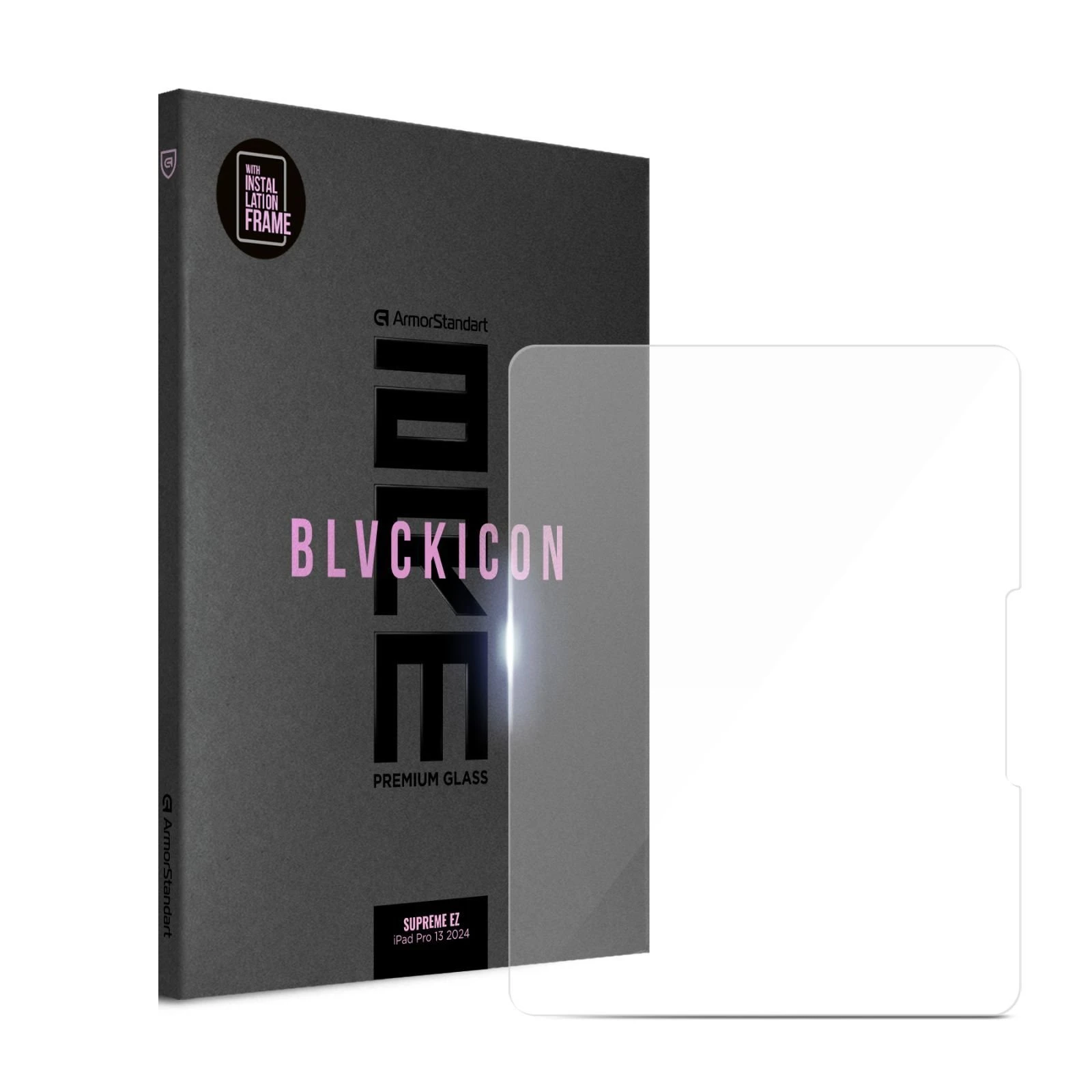 Стекло защитное Armorstandart Supreme Black Icon Apple iPad Pro 13 2024 (ARM78430) (UA)