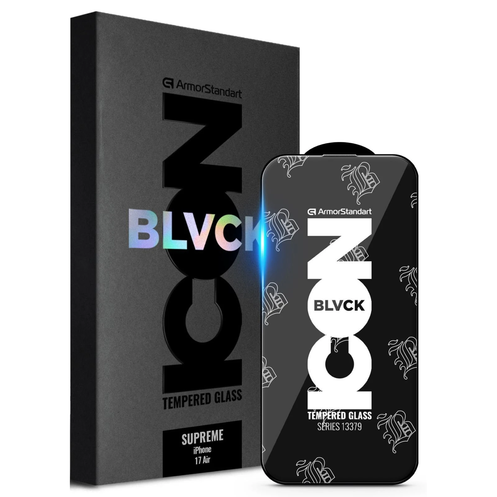 Захисне скло Armorstandart Supreme Black Icon Apple iPhone 17 Air (ARM86402) (UA)