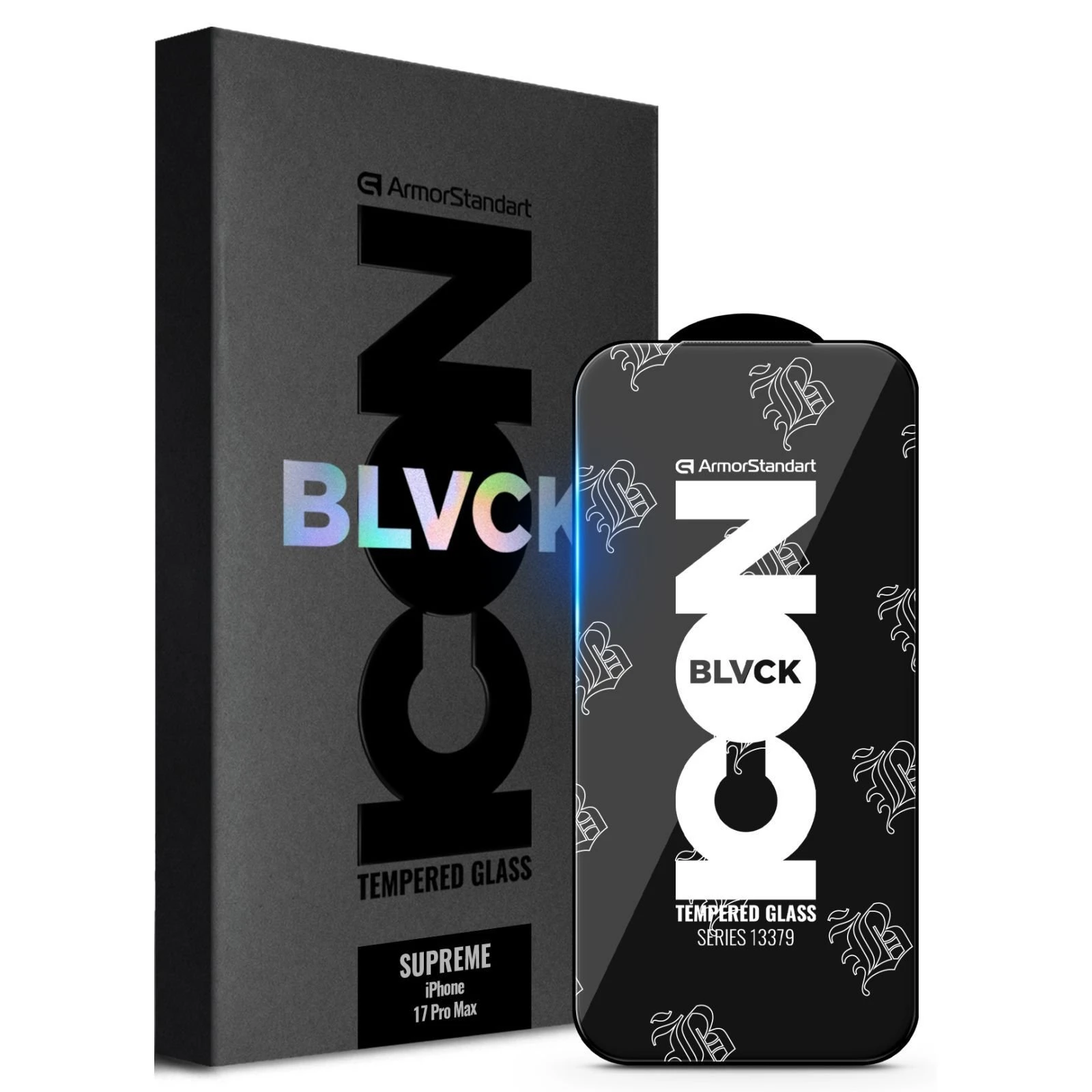 Захисне скло Armorstandart Supreme Black Icon Apple iPhone 17 Pro Max (ARM86401) (UA)