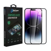 Захисне скло BeCover Apple iPhone 14 Pro Max Black (707969) (UA)
