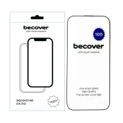 Захисне скло BeCover Apple iPhone 14 Pro Max 10D Black (711328) (UA)