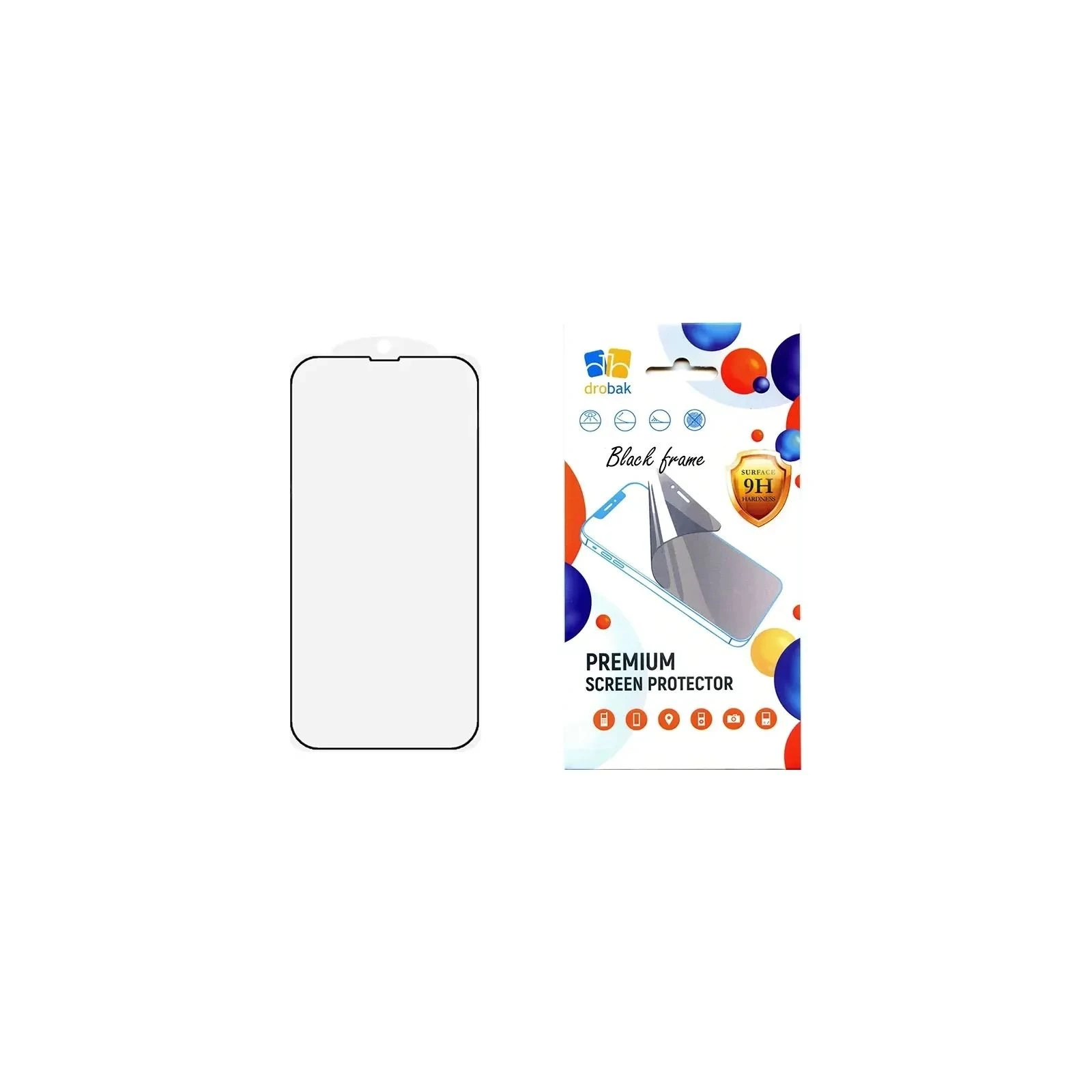 Захисне скло Drobak Apple iPhone 16e Black (383877) (UA)