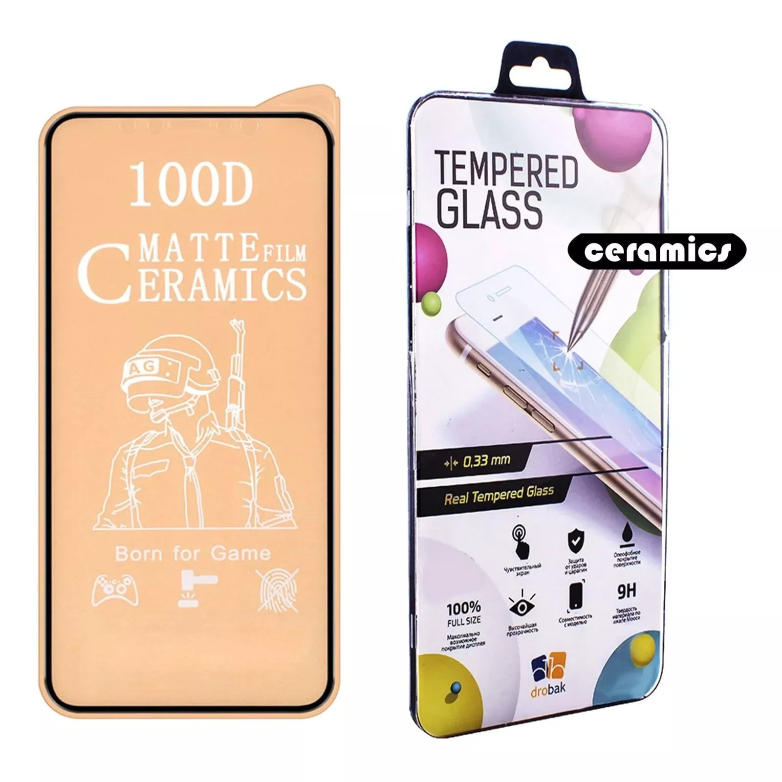 Стекло защитное Drobak Matte Ceramics Apple iPhone 12 Pro (474733) (UA)