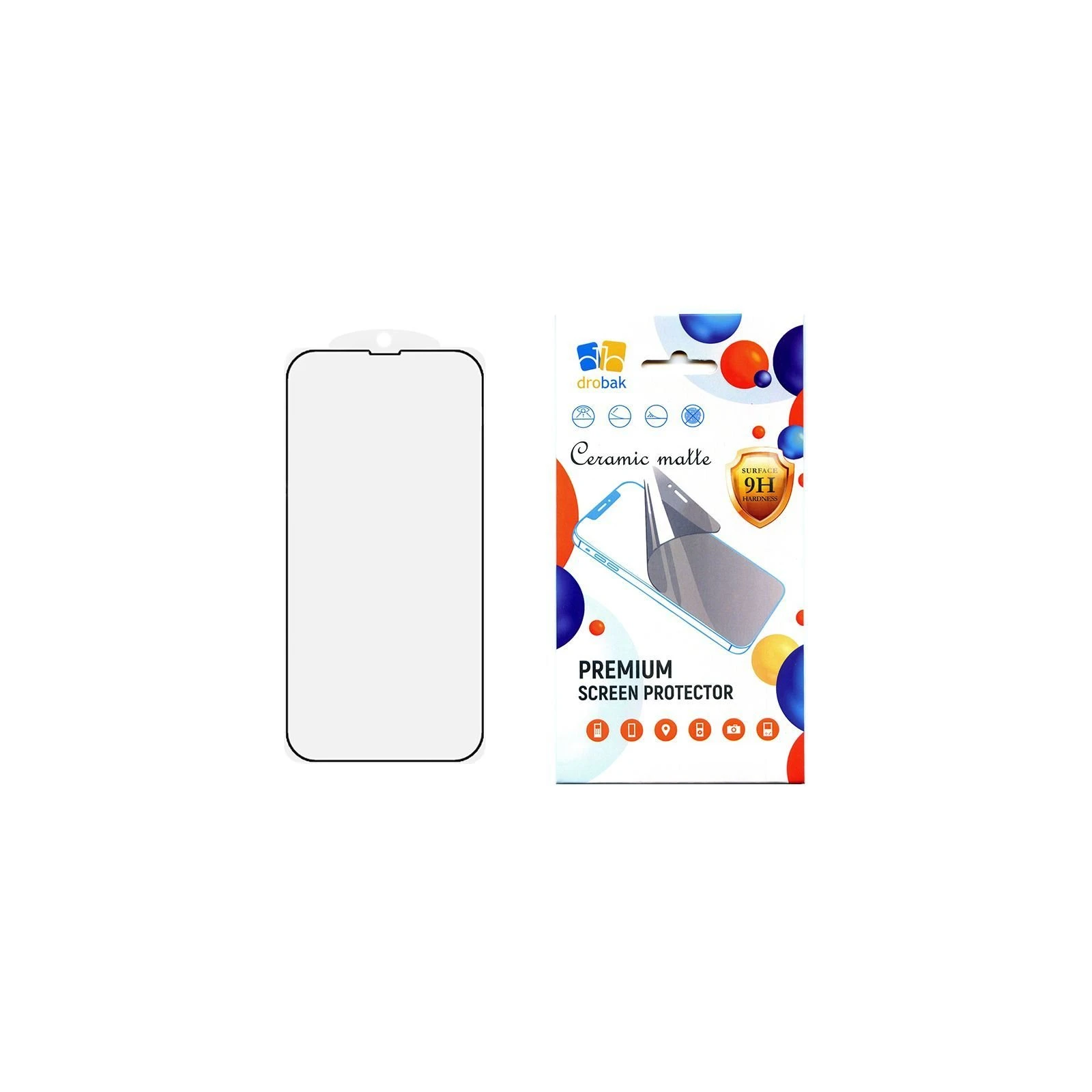Захисне скло Drobak Matte Ceramics Apple iPhone 15 (292921) (UA)