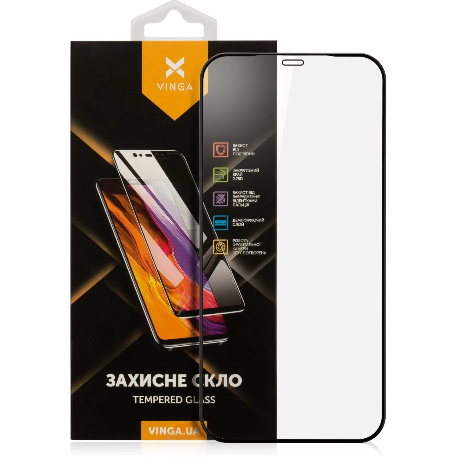 Захисне скло Vinga Apple iPhone 12 Pro Max (VGIP12PM) (UA)