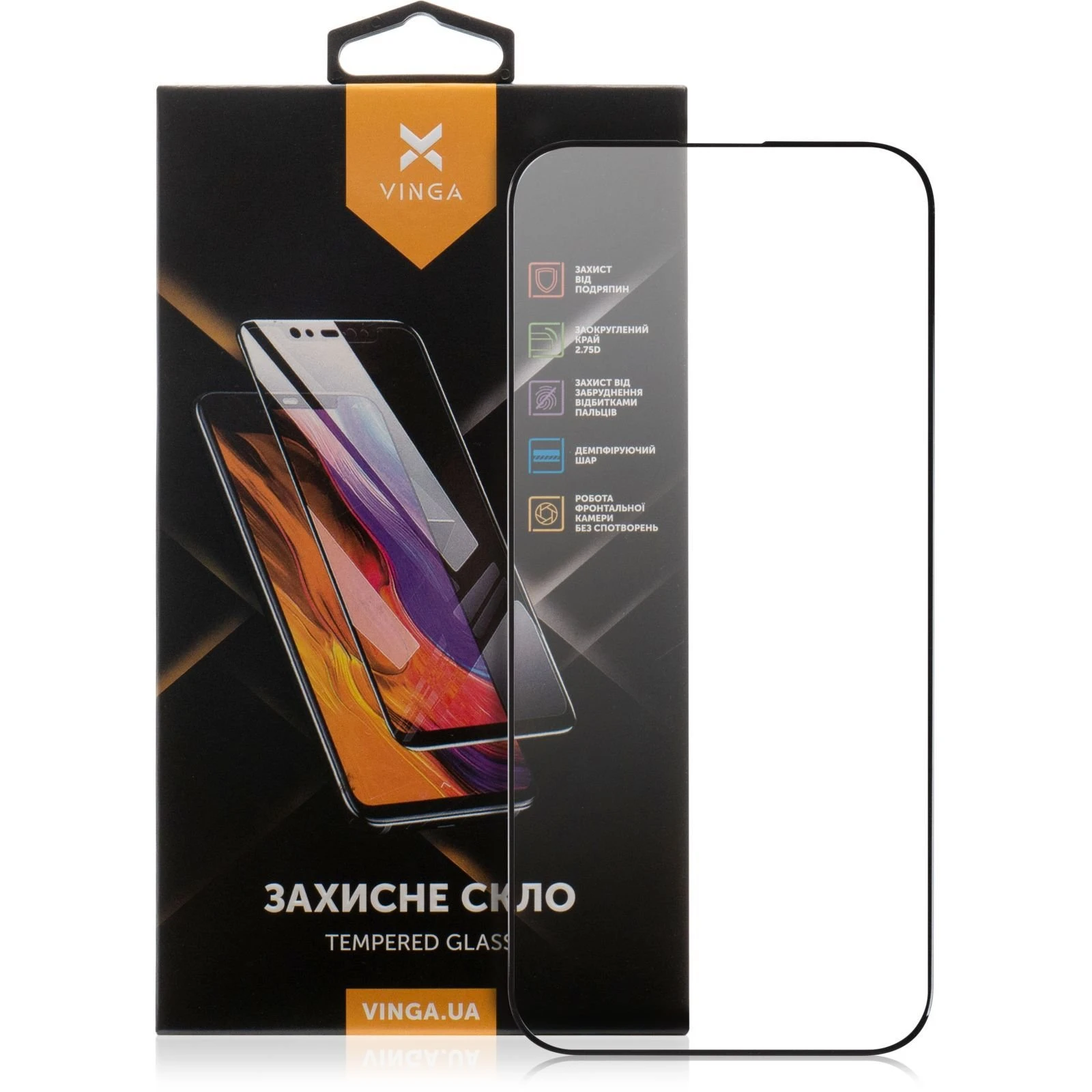 Захисне скло Vinga Apple iPhone 16 Pro Max (VGIP16PM) (UA)
