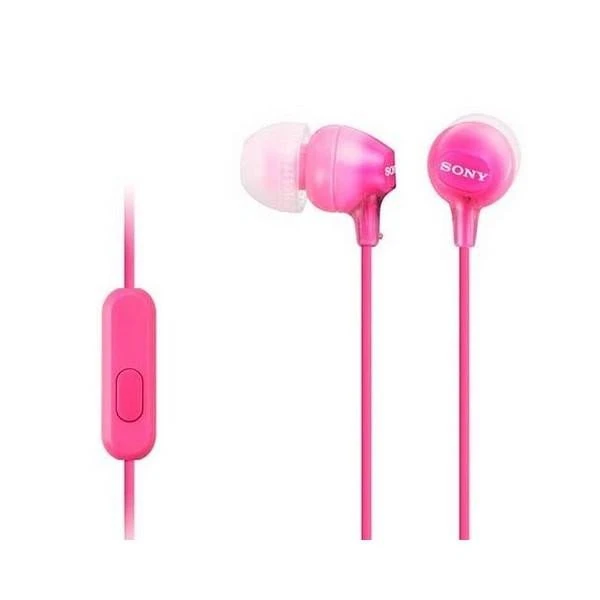 Наушники с микрофоном Sony MDR-EX15AP Pink