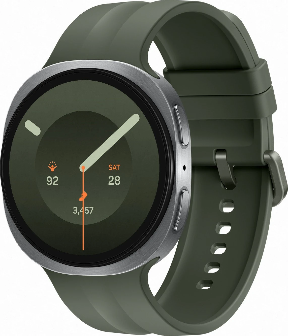 Смарт-часы Samsung Galaxy Watch9 Silver Bluetooth 44mm Sport Band Olive M/L (SM-L350NZSASEK) (UA)