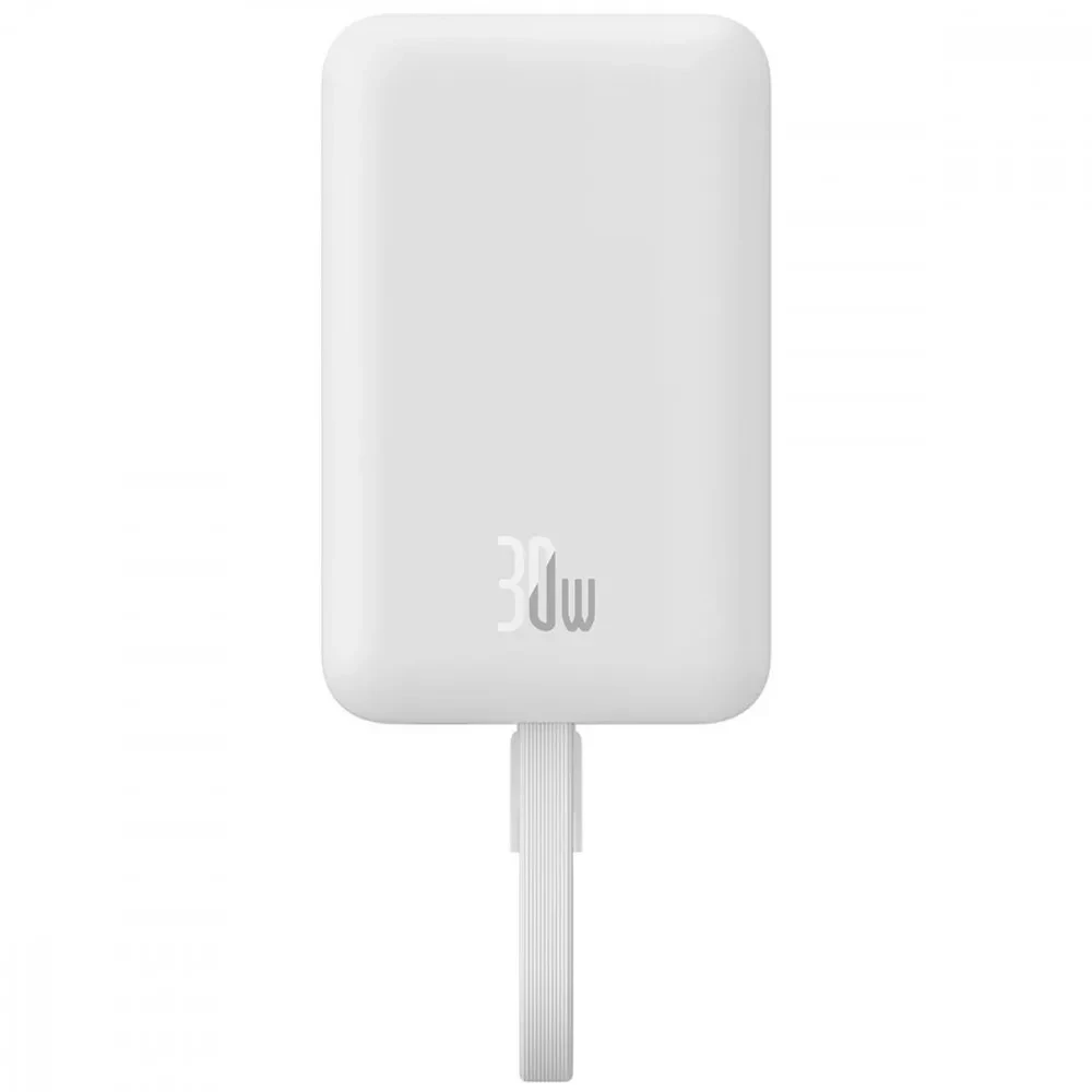 Мобільна батарея Baseus Magnetic Mini 10000mAh, 30W White (P1002210B223-00) (UA)