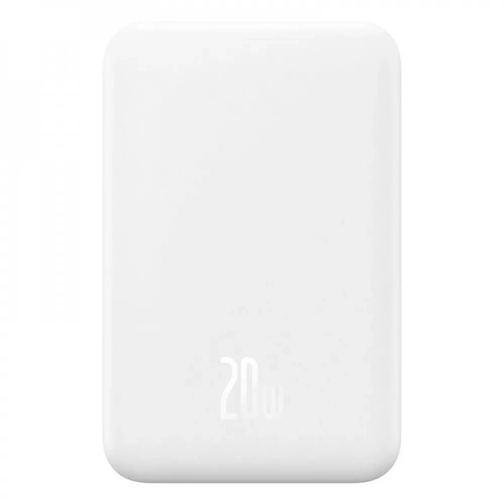 Мобільна батарея Baseus Magnetic Mini 5000mAh, 20W White (P10022107223-00) (UA)