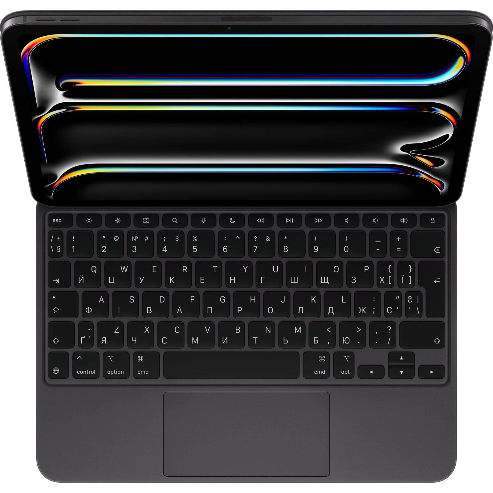 Чохол для планшета Apple Magic Keyboard for iPad Pro 11inch (M4) - Ukrainian - Black, Модель A2975 (MWR23UA/A) (UA)