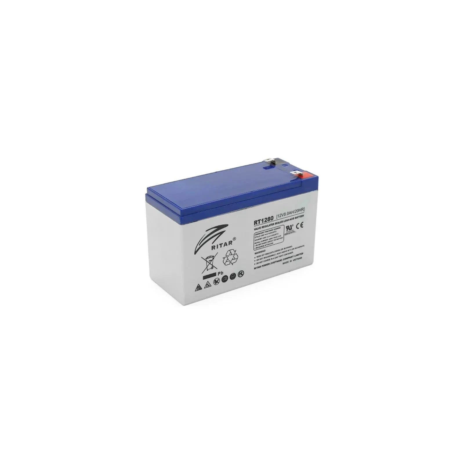 Ritar RT1280, 12V 8.0Ah (RT1280 Q12) (UA)