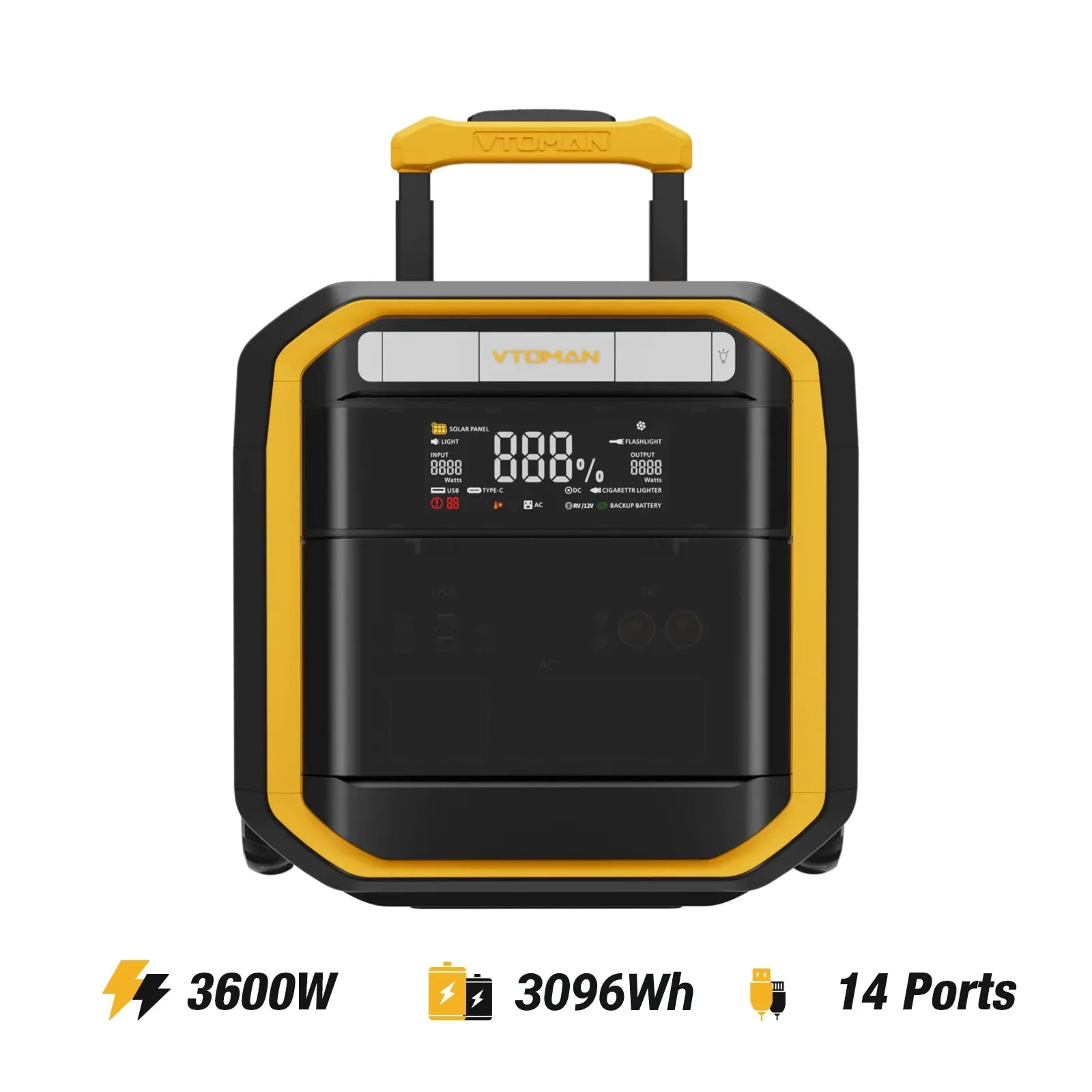 Зарядна станція Vtoman FlashSpeed Pro 3600 3600W 3096Wh LiFePO4 (FlashSpeed Pro 3600) (UA)