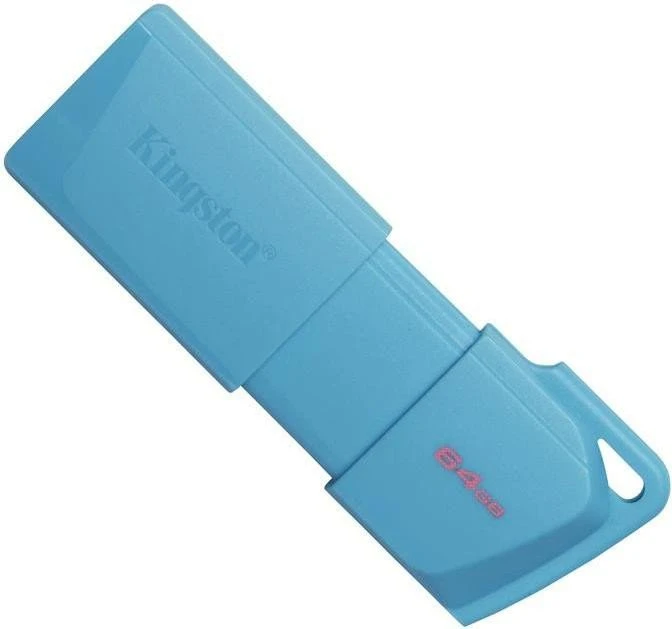 Флеш пам `ять Kingston 64 GB USB3.2 DataTraveler Exodia M Aqua Blue (KC-U2L64-7LB) (UA)