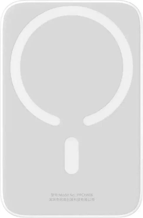 Мобильная батарея (Power Bank) Baseus Airpow Magnetic 6000mAh White (P10022807213-00) (UA)