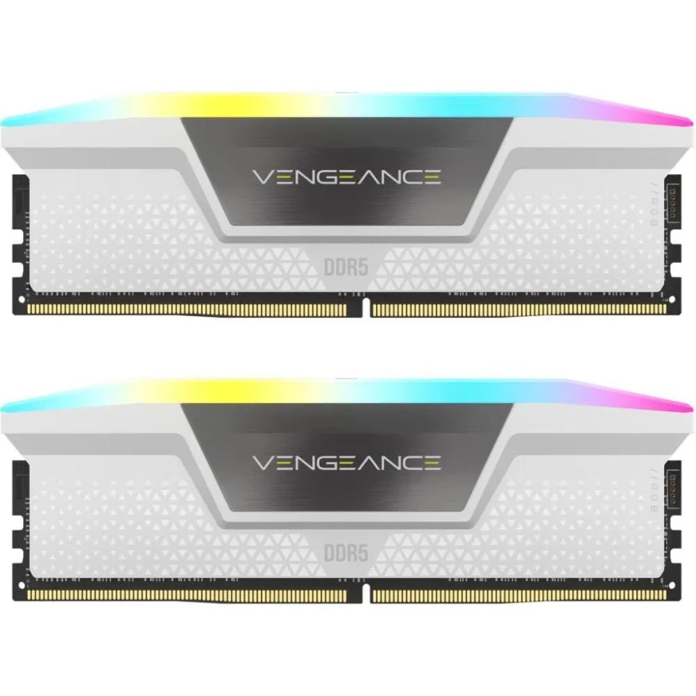 Оперативная память Corsair 32 GB (2x16GB) DDR5 6000 MHz Vengeance RGB White (CMH32GX5M2B6000C30W)