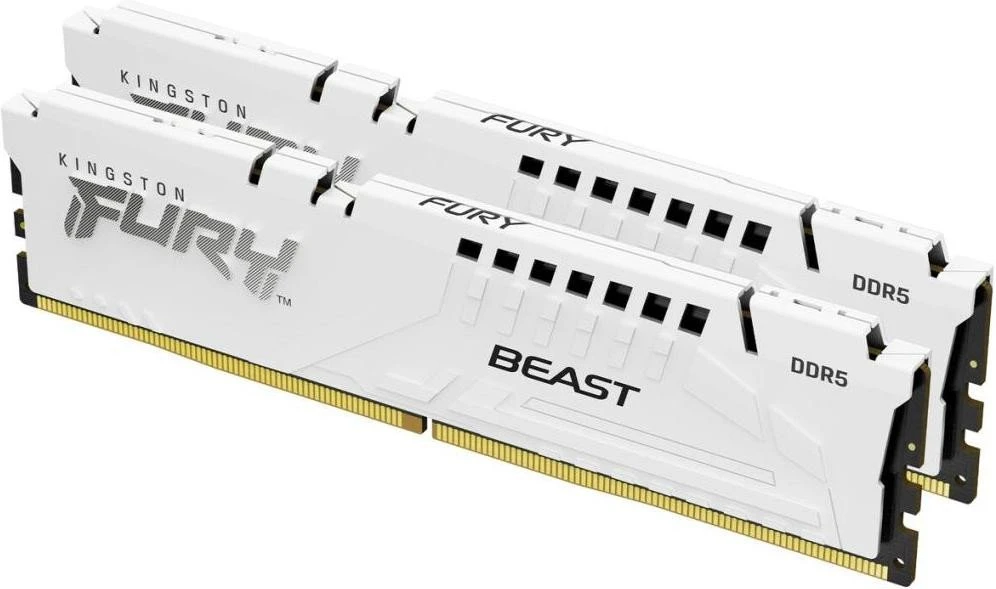 Оперативная память Kingston FURY 64 GB (2x32GB) DDR5 6000 MHz Beast EXPO White (KF560C36BWEK2-64)