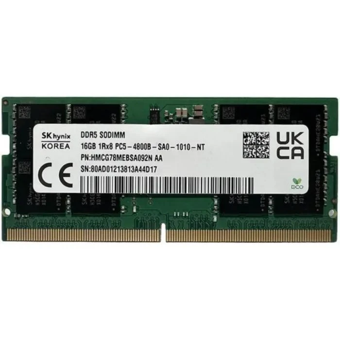 Оперативная память SoDIMM DDR5 16GB 4800 MHz Hynix (HMCG78AEBSA092N)