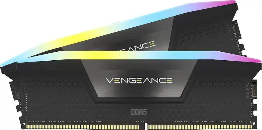 Оперативная память Corsair 64 GB (2x32 GB) DDR5 6400 MHz Vengeance RGB Black (CMH64GX5M2Y6400C32)