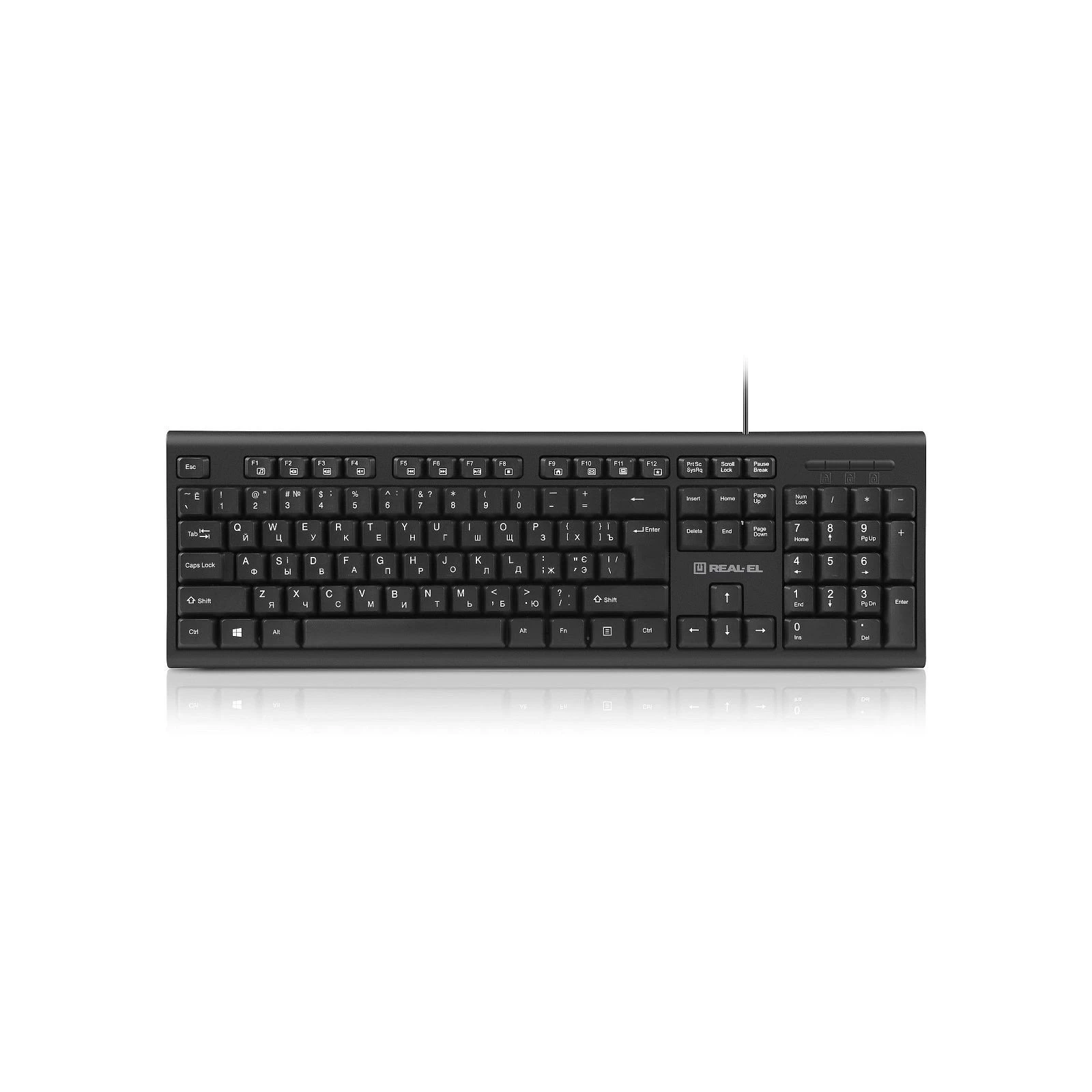 Клавіатура REAL-EL RK-507 USB Black (EL123100050) (UA)