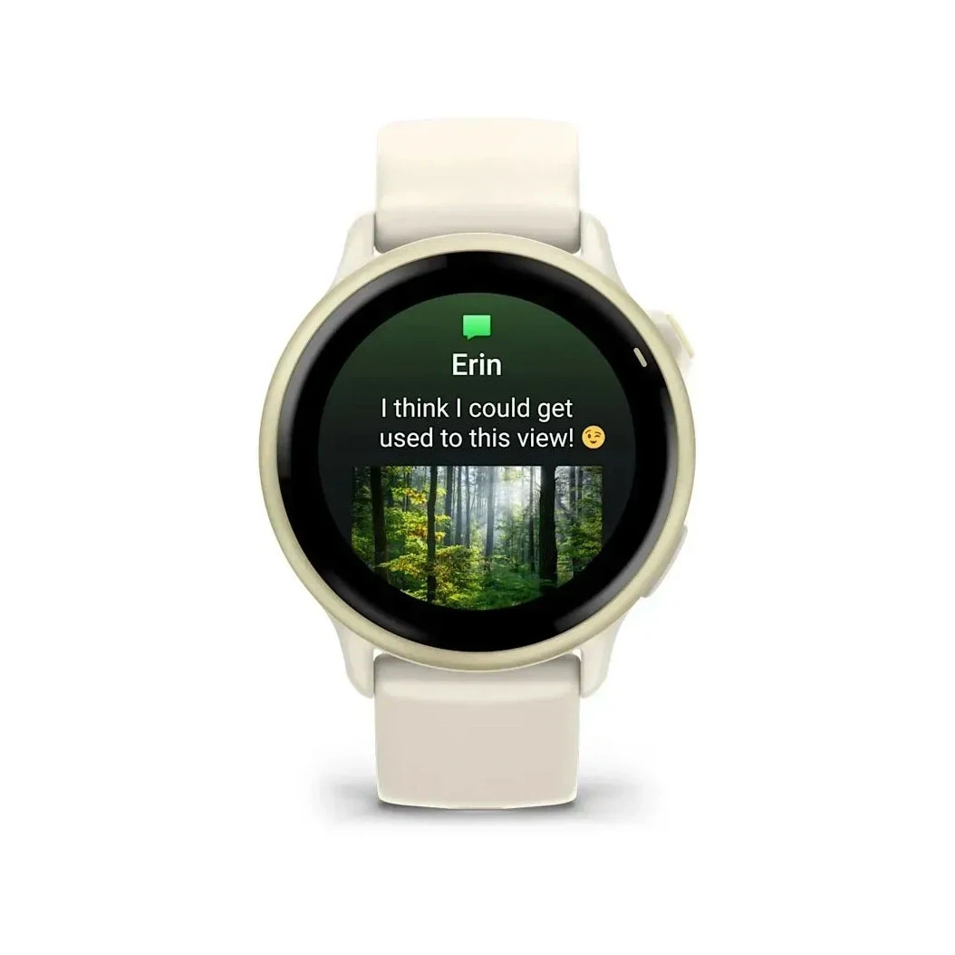Смарт-годинники Garmin Vivoactive 6 Lunar Gold with Bone Silicone Band (010-02985-41) (UA)