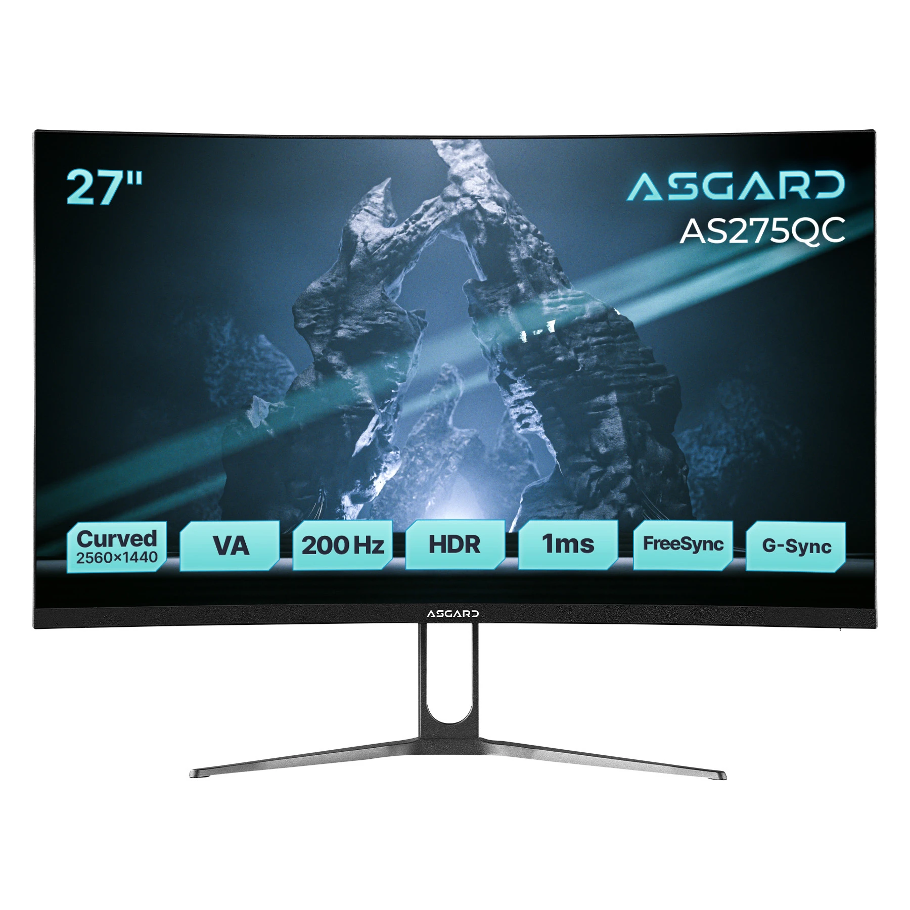 Монитор ASGARD Gaming 27 AS275QC VA Black Curved 200Hz (UA)