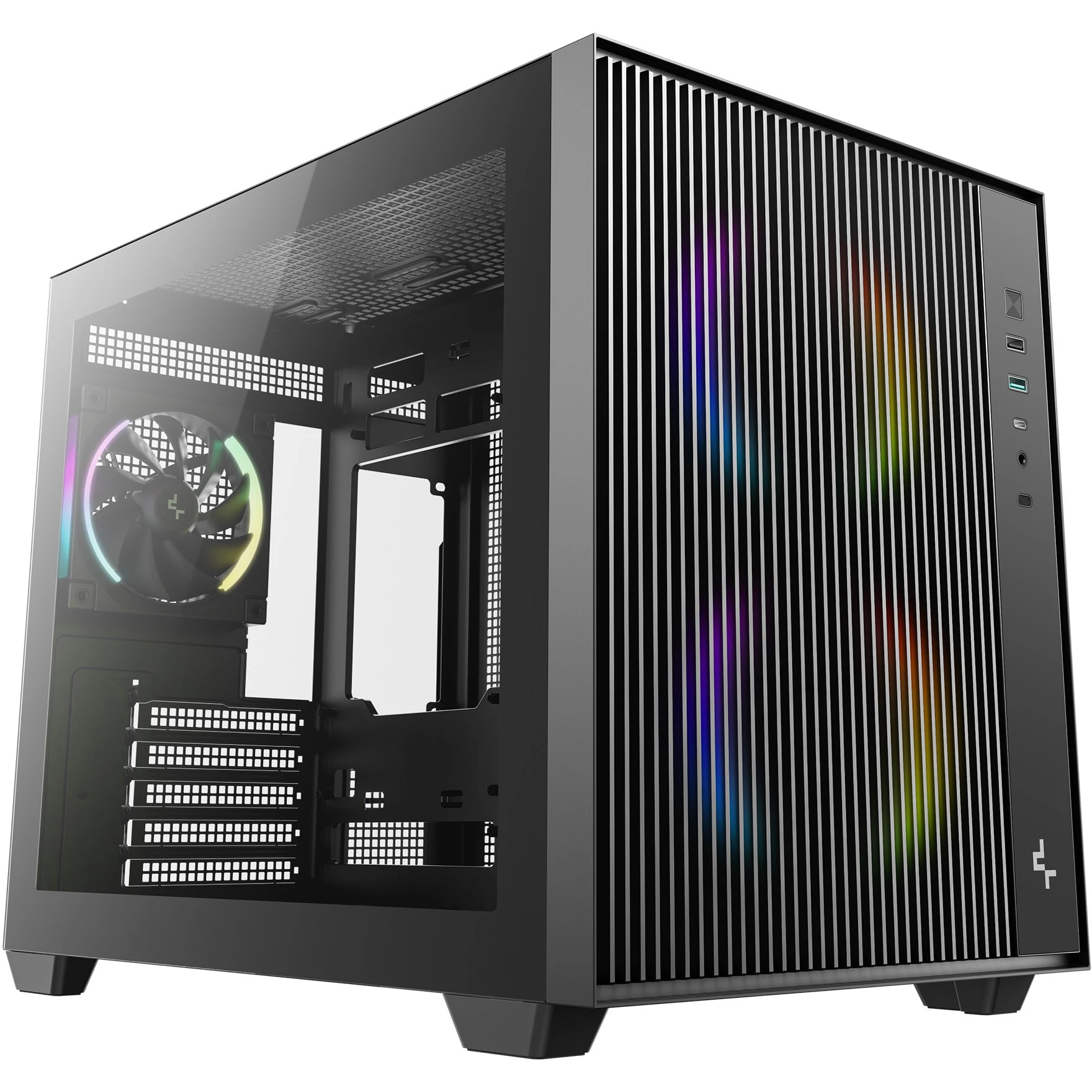 Корпус DeepCool CG330 Mesh 3F Black (R-CG330MESH-BKANM3-G) (UA)