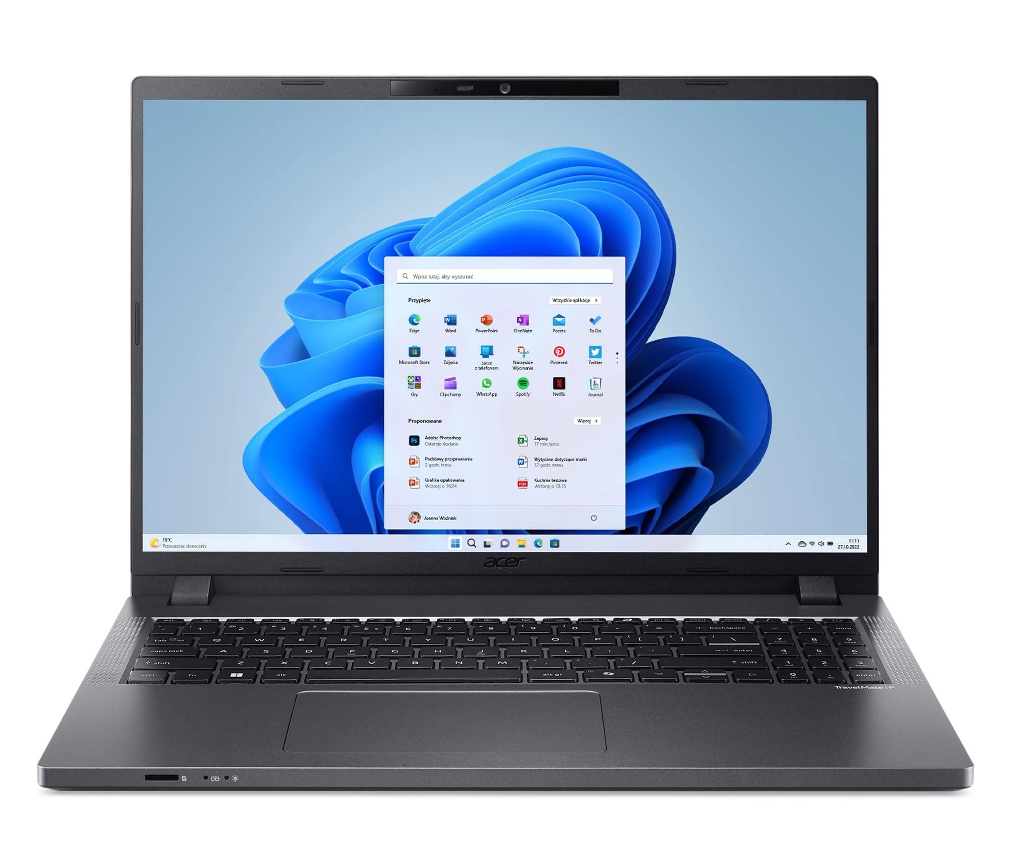 Ноутбук Acer TravelMate P2 16 Ryzen 7 PRO 7735U/16GB/512/Win11 (TMP216-41 || NX.B81EP.002)