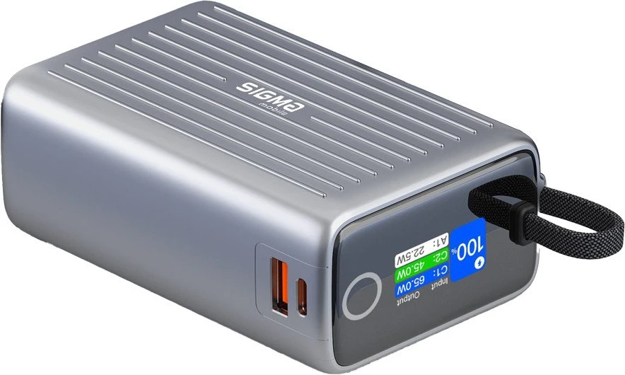 Мобильная батарея Sigma mobile X-power SI25A5QLX 25000mAh 100W Grey (4827798848715) (UA)