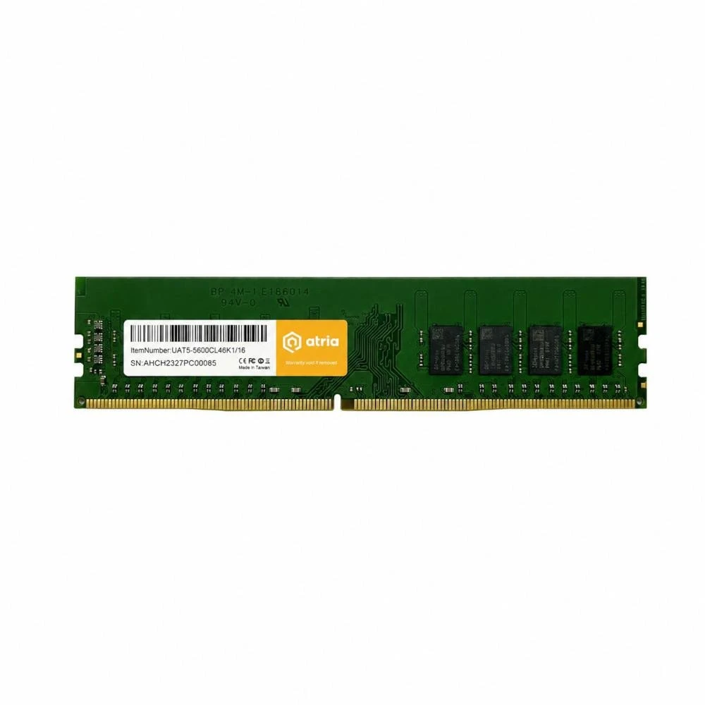 Оперативна пам'ять ATRIA 16 GB DDR5 6000 MHz (UAT5-6000CL46K1/16) (UA)