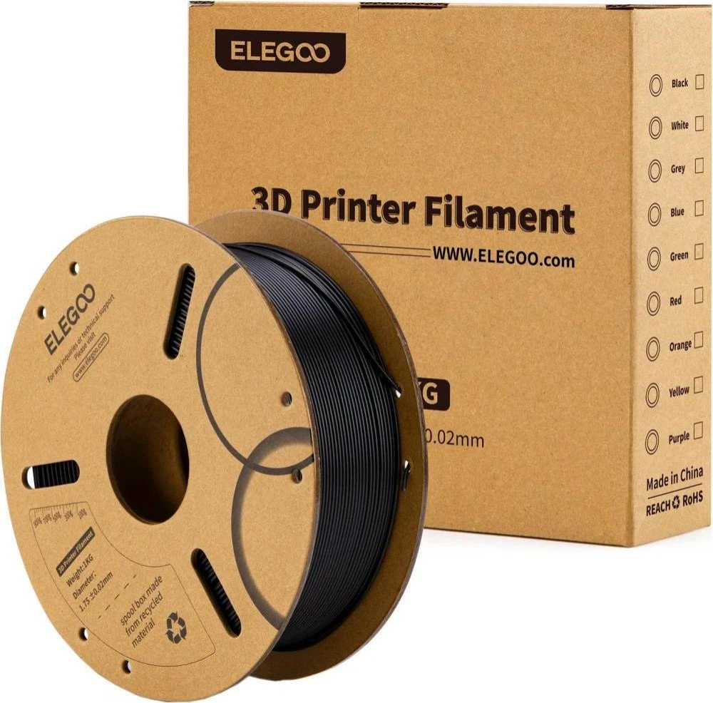Філамент ELEGOO PLA 1 kg Black (50.203.0038) (UA)