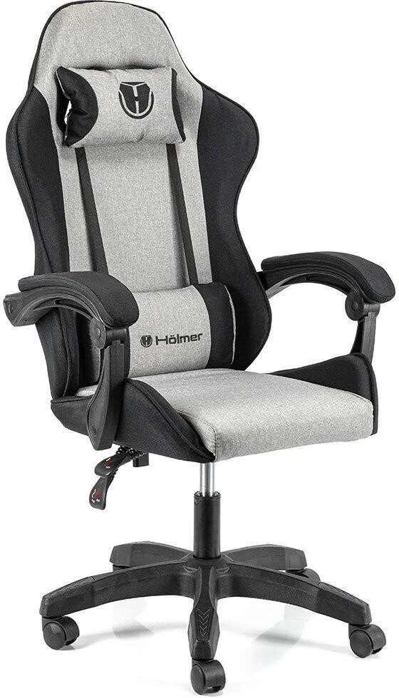 Ігрове крісло Holmer GCH-01 Size L Fabric Gray/Black Nylon (UA)