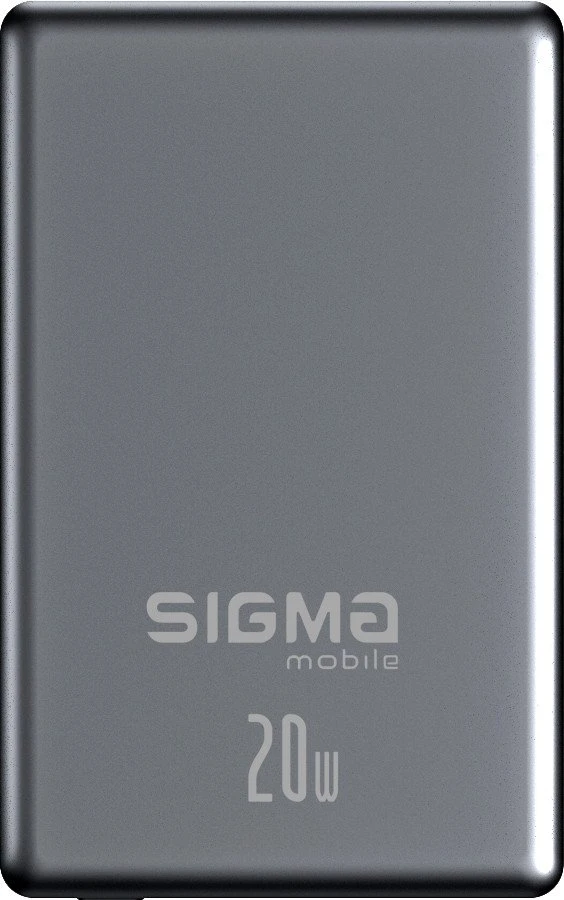 Мобільна батарея Sigma mobile X-power SI05A7QL-MAG 5000mAh 20W Grey (4827798359419) (UA)