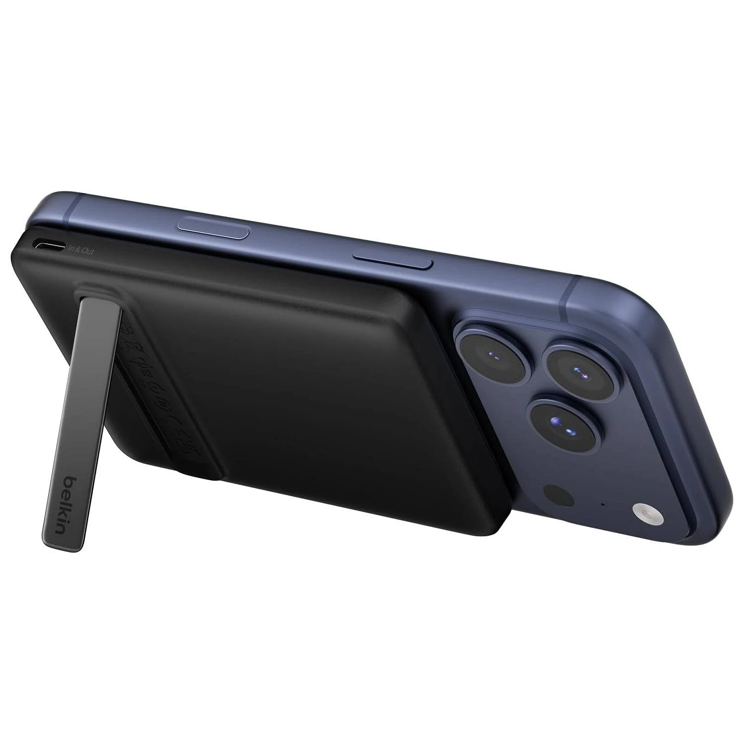 Мобильная батарея Belkin Magnetic Kickstand 5000mAh 20W Black (BPD011HQBK) (UA)