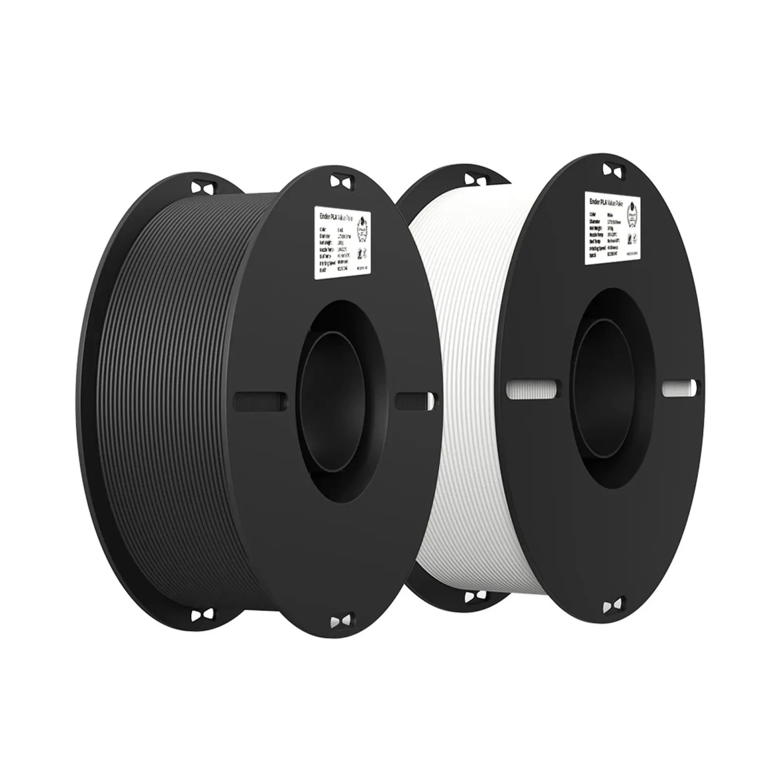 Пластик для 3D-принтера Creality PLA 2x1кг, 1.75мм, white+black (3301010337) (UA)